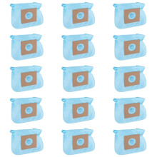 Sacchetti per Aspirapolvere Monouso Sintetici General, A Strato Singolo, Resistenti All'Umidità, con Filtro (15 Pezzi)