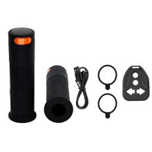 Scooter Hand Bar Grips with Turn Signal Light Handlebar for / E-Scooters Handle with Slot Grip Round Tube