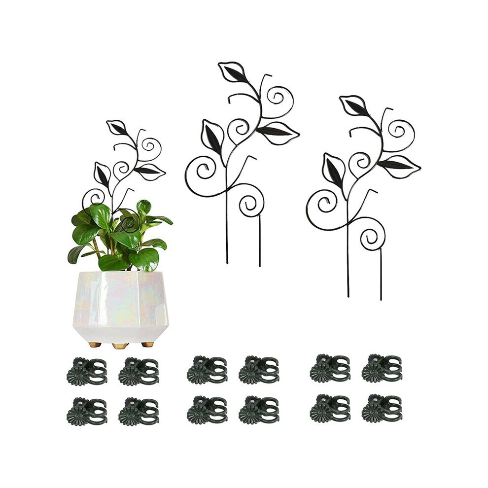 Saudism Decorative Plant Trellis For Indoor Potted Plants Leaf Shape Vine Support Stakes,Garden Trellises For Climbing Plants
