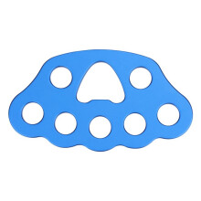 60KN Climbing Rigging Plate, 8 Holes Rigging Plate for Even Load, for Climbing, Backyard Ziplining & Rescue