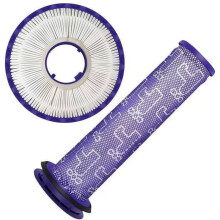 AMSAMOTION 1 Pack Post Filters + 1 Pack Pre Filters Replacement Compatible with DC65 DC66 Animal, Multi Floor and Vacuums