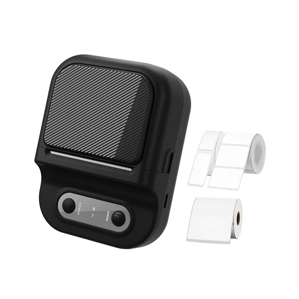 Thermal Label Printer With 3Roll Self-Adhesive Paper Portable Inkless Printer Sticker Tag Label Maker 4713517511421
