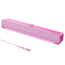 USB+Type-C Bedrade -Luidsprekerbalk voor Computer, Stereo Subwoofer, Krachtige Muziekspeler, Surround Sound-Box, 3,5 mm C