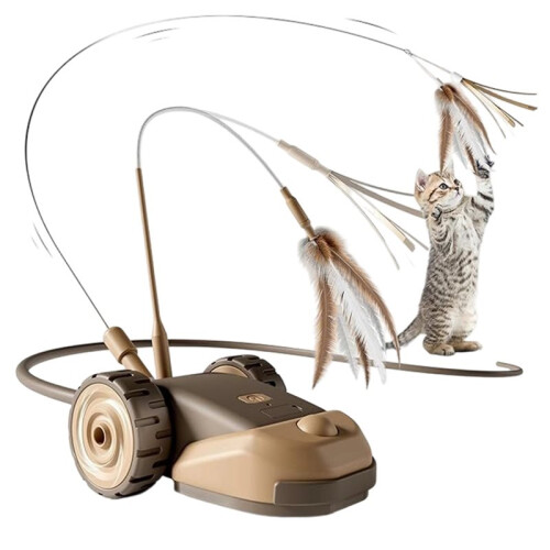Interactive Cat Toy - Automatic Moving, Touch Wake- Car for Playful Pets