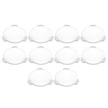 Confezione da 10 Lenti Biconvesse, Diametro 34 mm. Lenti Ottiche Asferiche per Lente D'Ingrandimento, Fermacarte In Acrilico, Doppia Convessa.