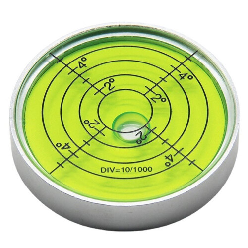 Aluminium High Precision Horizontal Leveler Bubble Level Tool Circle Round