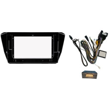 Car Radio Frame for Superb 2015 2019 10.1 Inch Panel Harness Wire Canbus Box Cord