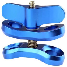 For Clamp Close Hole Diving Camera Bracket CNC Aluminum Spring Flashlight Clamp for Diving Underwater Photography