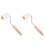 2Pcs Beekeeping Uncapping Needle Roller Kit for Honey Extracting, Home Garden Bee Tools 1