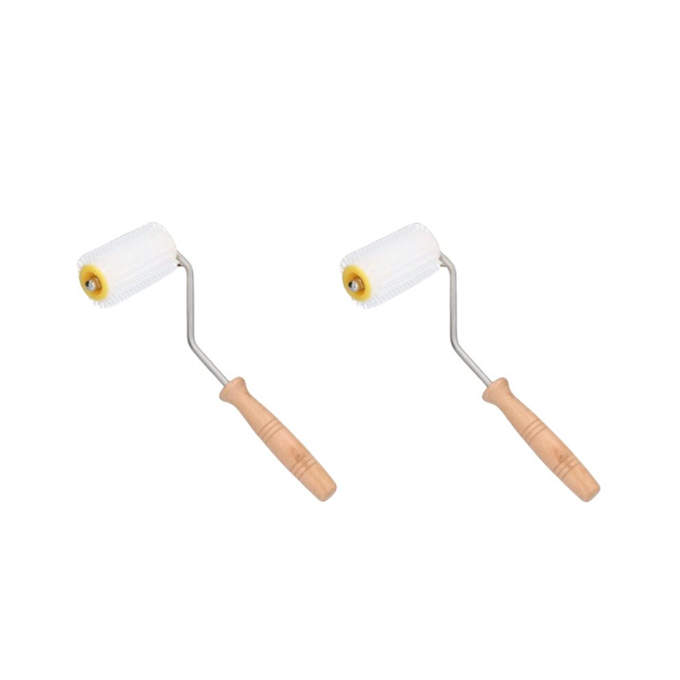 2Pcs Beekeeping Uncapping Needle Roller Kit For Honey Extracting, Home Garden Bee Tools 6032592297067