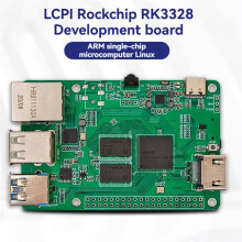 RK3328 Entwicklungsboard mit A53 Quad-Core-Prozessor, 2x512MB DDR4, Gigabit-Ethernet, USB 2.0 und USB 3.0 für Android/Ubuntu/Debian