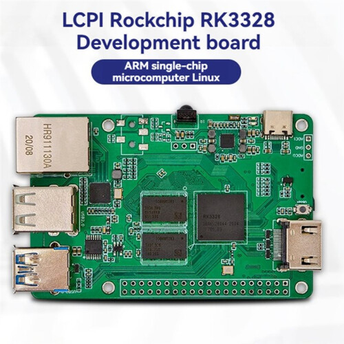 RK3328 Development Board A53 Quad-Core Processor 2x512MB DDR4 Gigabit Ethernet USB2.0 USB3.0 for Android/Ubuntu/Debian