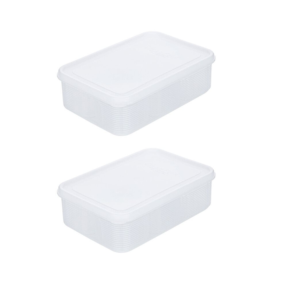 Saudism 6-Grid Plastic Food Storage Container With Lid For Microwave Heating