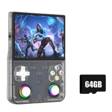 R36 Ultra X Retro Game Console 4.5-Inch IPS Screen 64GB Open Source Pocket Player 2.4G WiFi PSP Handheld Game Console B