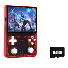 R36 Ultra X Open Source Video Game Console 4.5-Inch IPS Screen 64GB Pocket Player 2.4G WiFi PSP Handheld Game Console A