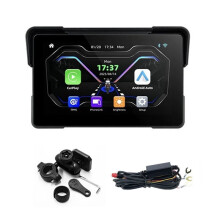 Wireless CarPlay Moto Android Auto 7.0" Portable Digital Motorcycle Dashboard GPS Navigation Display Screen Monitor