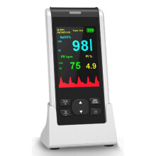 Handliches, Wiederaufladbares Pulsoximeter, Pulsfrequenzmesser, Extrem Lange Akkulaufzeit, Geeignet für Mehrere Benutzer