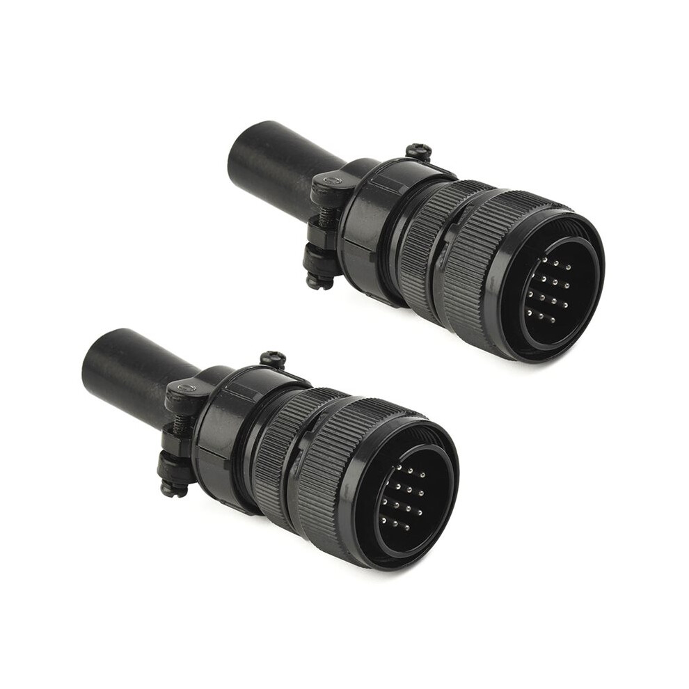 2Pcs 14 Pin Metal Male Plug Connector For Miller For Hobart Tig Mig Fits Many Welders Remote Control Capabilities 6033327680864