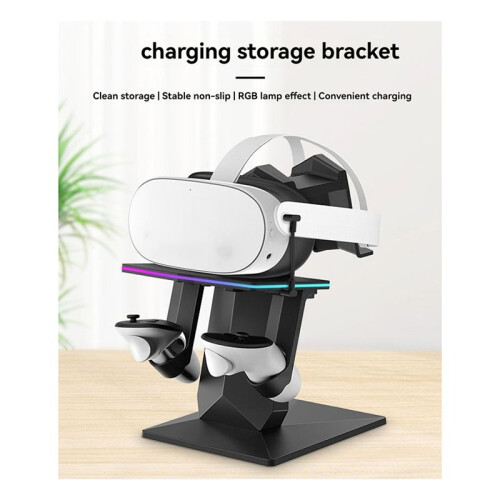 For Meta Quest 3/ Quest 3S Charging Station - VR Headset Display Stand and Charging Dock, Desktop Stable VR Accessory 2