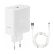80W Charger Usb A Type C Power Adapter for 10 Pro 3 5 CE3 10T Super Vooc Fast Charging Cable EU Plug