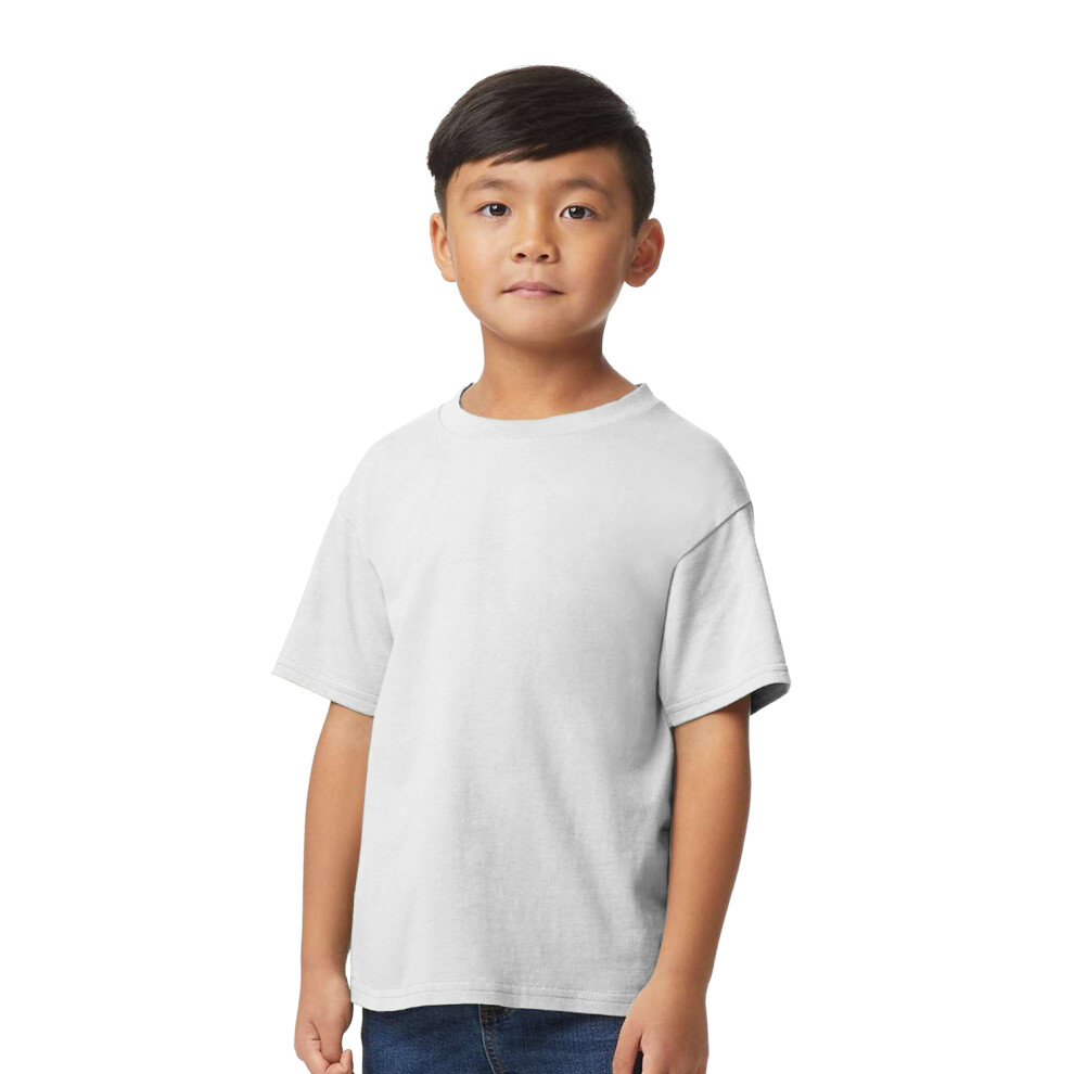 Gildan (12-14 Years, Sports ) Childrens/Kids Midweight Soft Touch T-Shirt Grey