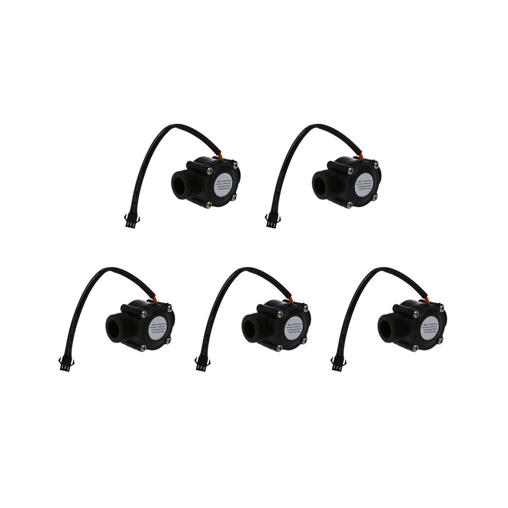 5X 1-60L/Min 5-24V Hall Effect Water Flow Sensor Counter Meter Fs300a 6033327658504