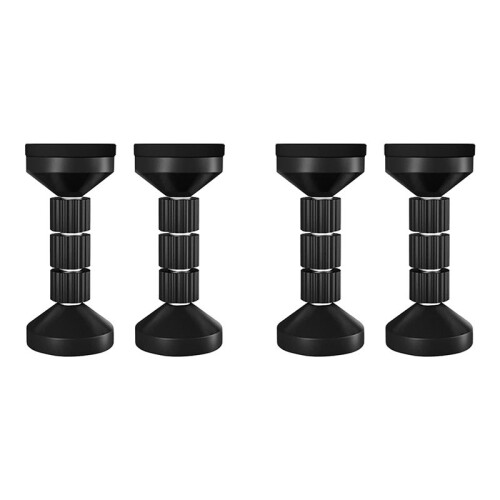 Adjustable Threaded Bed Frame Anti-Shake Tool for Bed,Headboard Stoppers,Prevent Loosening Anti-Shake Fixer(4Pcs Black )