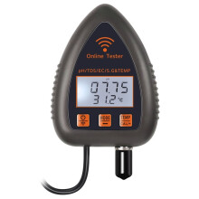 Tester Jakości Wody WiFi 5 w 1, Monitor PH, TDS, TEMP, EC, Analizator Zasolenia, Miernik PH LCD do Akwarium, Wtyczka UE