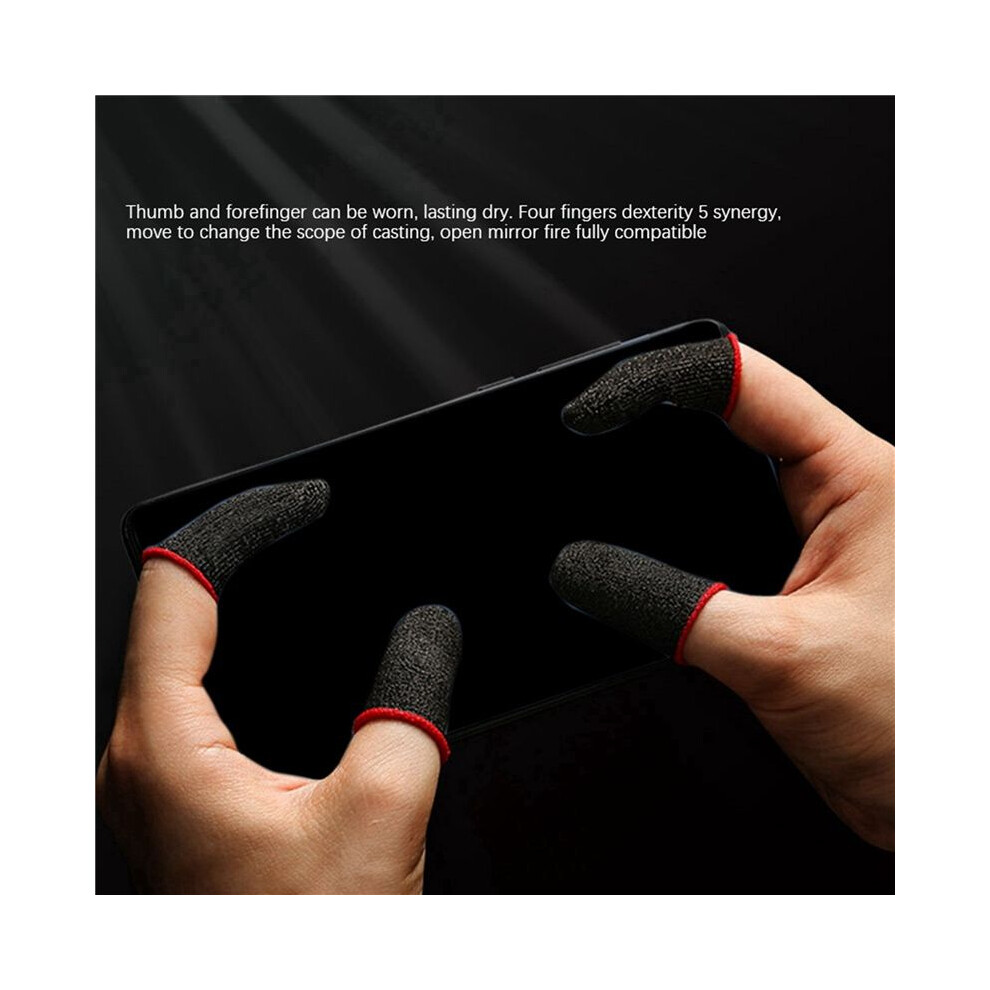 40Pcs Finger Sweat Proof Gaming Sleeves Waterproof Gaming Sleeves Thumbs Finger Sleeve Game Controller Finger Cover Silver 6032845780391