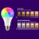 Ampoule à Changement de Couleur avec Télécommande 16 Couleurs Multicolores RVB 15 W E27 Ampoule LED à Intensité Variable 5