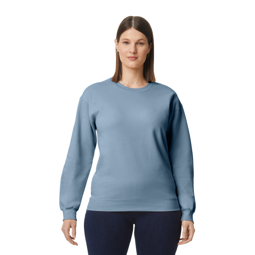 Gildan (3Xl, Stone ) Unisex Adult Softstyle Fleece Midweight Pullover Blue
