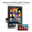 Rádio Automotivo Single Din Carplay Android Auto 9,5 Polegadas Touch Screen Estéreo Automotivo com Mirror Link  FM USB 6
