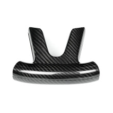 Adesivo Decorativo per La Base del Volante 'Auto per  Charger 2015-2023, Accessori Interni In Fibra di Carbonio.