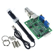 Moduł Czujnika Regulatora PH Cieczy 0-14, Monitorowanie i Sterowanie, Tester MET, Sonda BNC do Elektrody PH dla