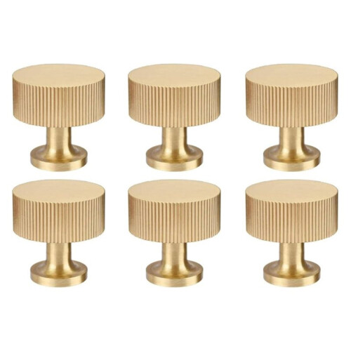Solid Brass Cabinet Knobs Pulls Cabinet Drawer Dresser Gold Knobs Modern Handles Brushed Brass Finish