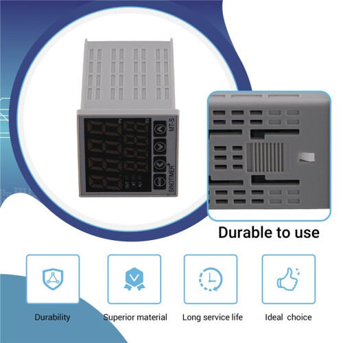 PID Temperature Controller Kit - Intelligent Digital Display, Temperature Controller Thermostat 2