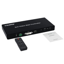 1080P 60Hz 2x3 -Compatible Video Wall Controller 6 Channel TV Wall for PC to TV Monitor EU Plug