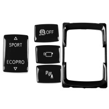 Set met Frame en Afdekplaatje voor de Versnellingspookknop van voor 1 2 3 4 F20 F22 F23 F30 F32 F36 Interieuraccessoires Zwart