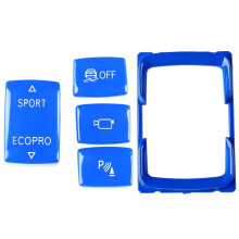 Set met Frame en Afdekplaatje voor de Versnellingspookknop van voor 1 2 3 4 F20 F22 F23 F30 F32 F36 Interieuraccessoires Blauw