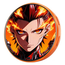 Pour Badge Électronique Ebadge à Suspendre, avec Image et Vidéo, Transmission Longue Durée, Animation Anime C