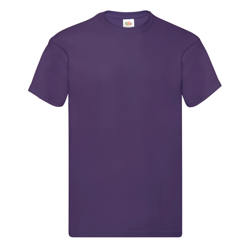 Fruit Of The Loom (Xl, ) Mens Original Short Sleeve T-Shirt Purple