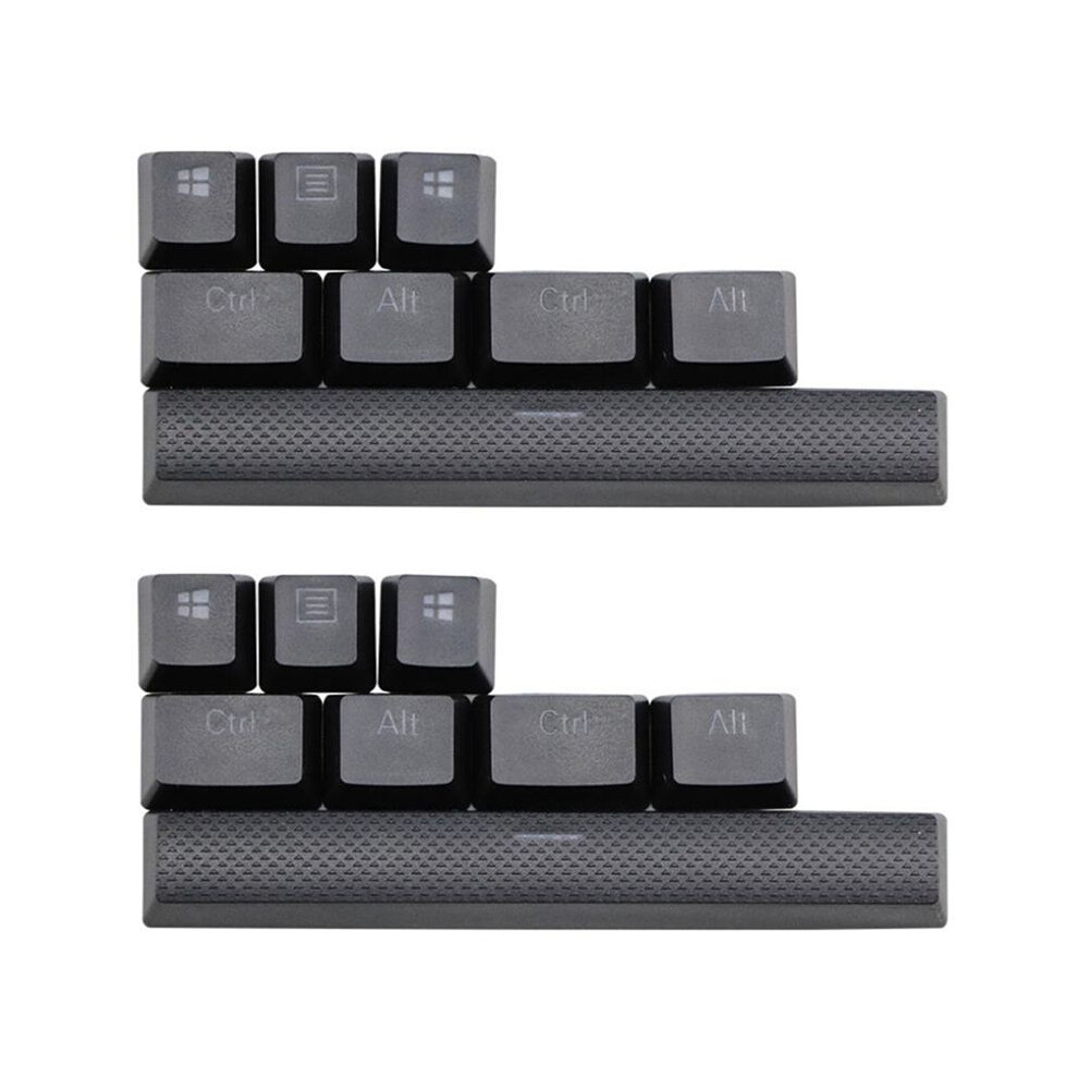 16X Pbt Keycaps For K65 K70 K95 For G710+ Mechanical Gaming Keyboard, Backlit Key Caps(Black) Black 6033327626299