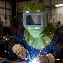 Protective Visor,Sandblasting Hood Dust Hood,Replaceable Square Glass Visor,Sandblast Helmet for Industrial Protection