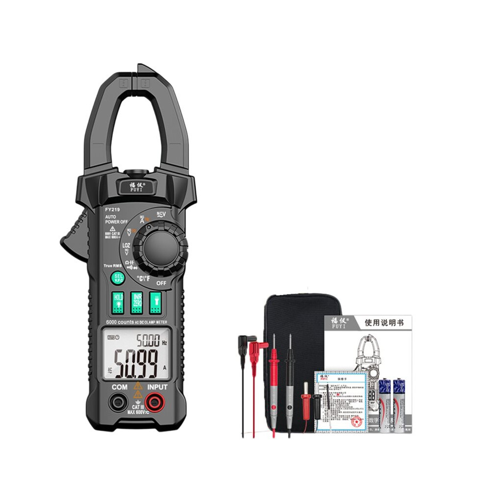 Fuyi Digital Clamp Meter Multimeter With Auto-Ranging, Amp Tester, And Inrush Current Detection 4711783478752