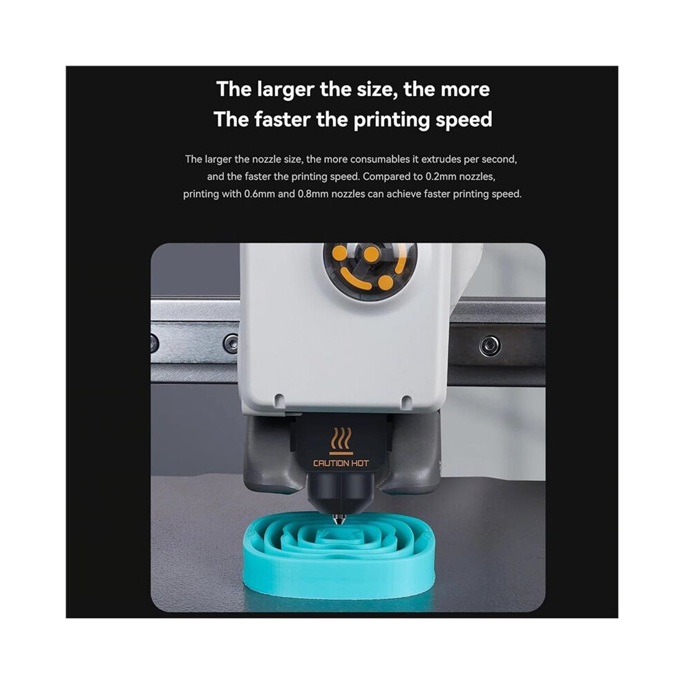 Upgrade Hotend Kit For A1/A1 Hot End Assembly 0.2/0.4/0.6Mm Hardened Steel Nozzle & Silicone Sock 6033997781311