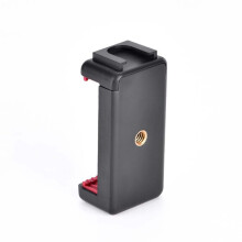Mobiele Telefoonhouder, Vlogstatiefadapter met Cold Shoe-Smartphoneklem voor Vlogvideo'S, LED-Verlichting en Microfoon