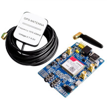 Carte de Développement SIM808 GSM GPRS GPS IPX SMA avec Antenne GPS pour Raspberry Pi, Compatible avec les Cartes SIM 2G, 3G et 4G