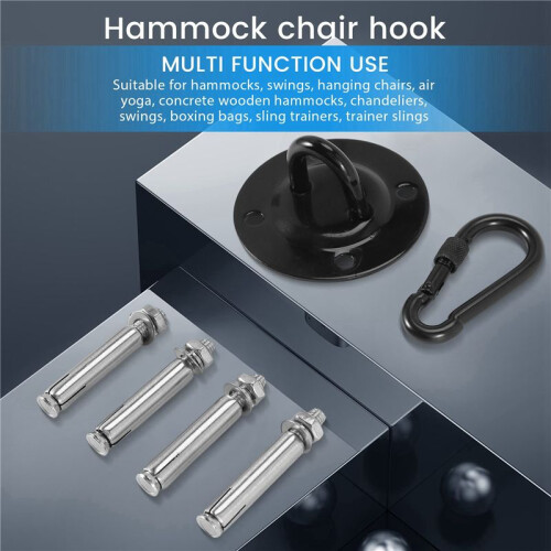 2X Ceiling Hook Hanging Chair,400KG Ceiling Hook,360  Rotatable Bracket,Swing Hook  for Ceiling,Hammock,Punching Bag