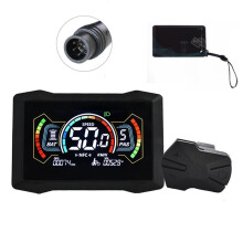 H7C E-Bike NFC LCD-Display-Meter 24V/36V/48V/60V/72V UART Typ C Elektroroller LCD-Farbanzeige NFC-Tachometer 6-PIN