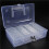 Bead Organizer Box with Handle, 24 Pcs Rectangle Storage Plastic Cases,  Clear Bead Storage Containers Boxes 8